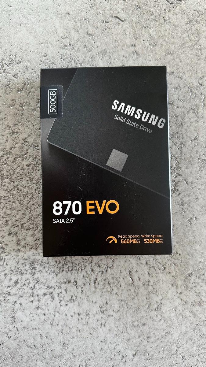 Samsung SSD 870 EVO SATA 2,5 "500 GB - nový - Počítače a hry