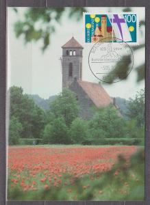 Německo - C.M. - kostel - vlčí máky
