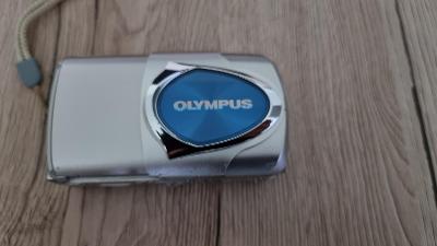 Olympus Mju 15 , 3.2MPx plně funční, náhradní baterie, nabíječka.