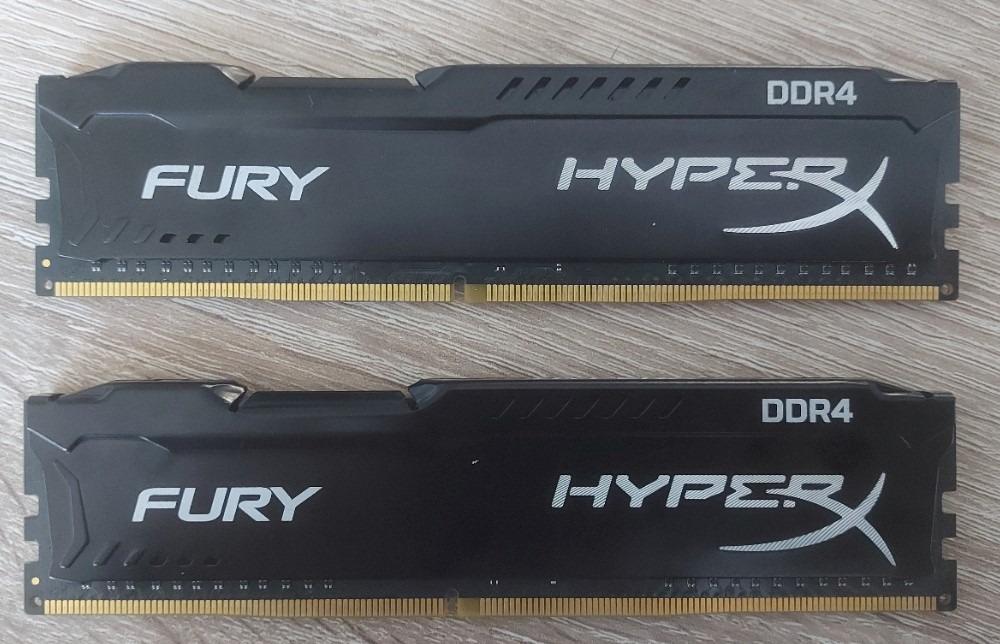 HyperX Fury Black 8GB (2x 4GB) DDR4 2400 - Počítače a hry