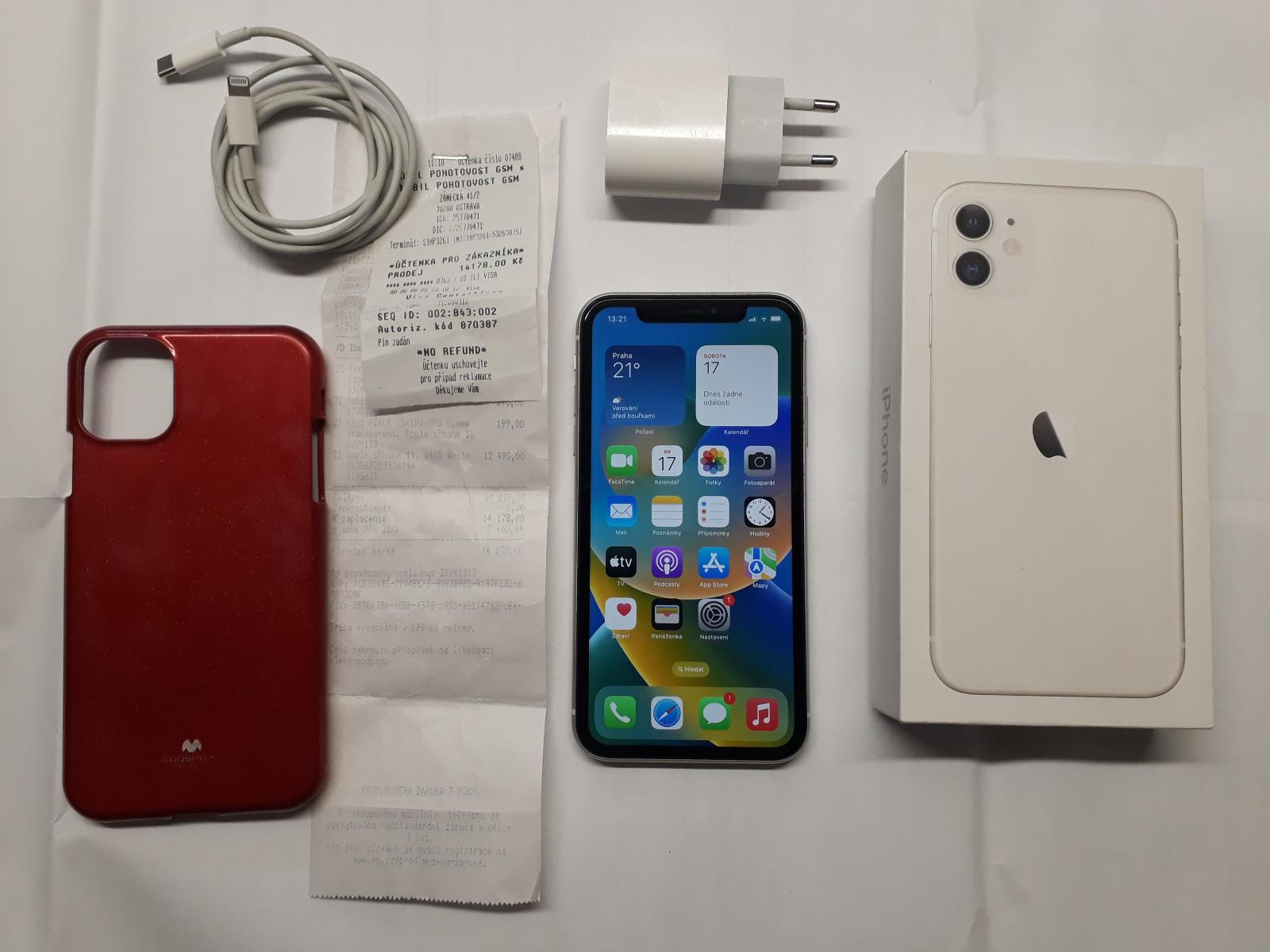 **** Apple Iphone 11 - TOP STAV, biela farba, záruka 11/2024 **** - Mobily a smart elektronika