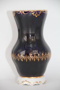 X4. překrásná porcelánová váza kobaltová Weimar ruční malba