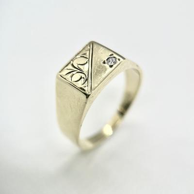 Prsten zlatý 5,23 g Au (585/1000) Ev. č. 476