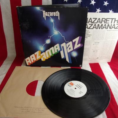 ⭐️ LP: NAZARETH - RAZAMANAZ, deska NM, PROMO Bílá label!!!  USA 1973