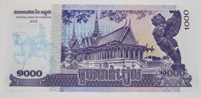 Bankovka - Cambodia - 1000 riel - 2016 - UNC ♣