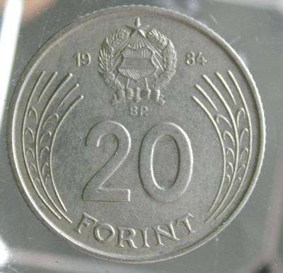 Maďarsko 20 forintů, 1984 / Mince (o1/3)