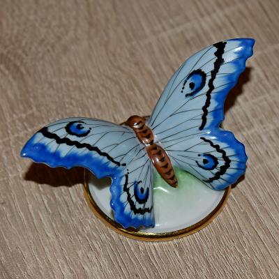 Porcelánový motýl, styl Rosenthal, Art Deco