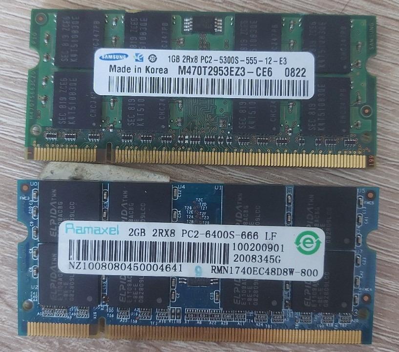 3GB (2+1GB) So-dimm DDR2 - Notebooky, príslušenstvo