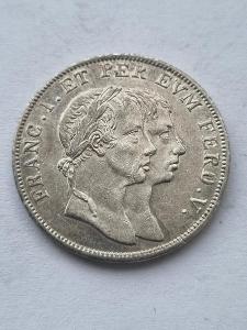 Stříbrný/větší/ korunovačni žeton 1830, František II. 