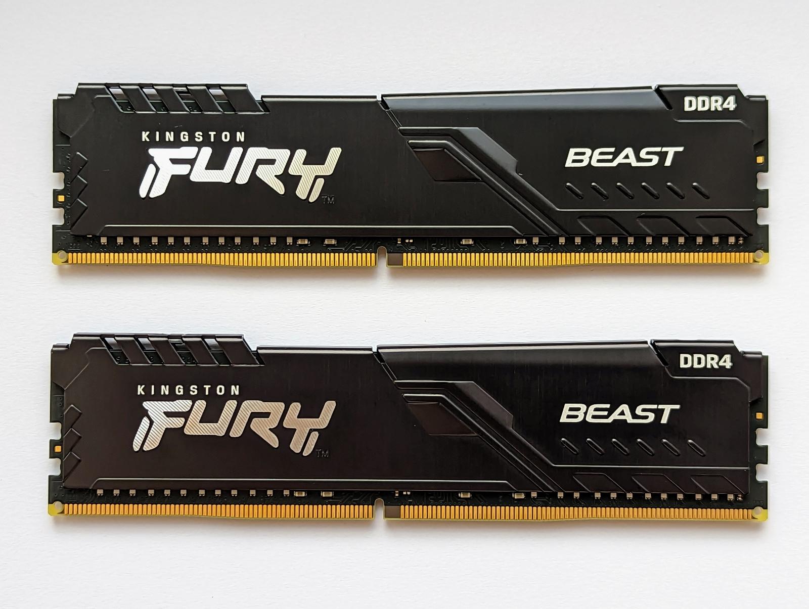 Kingston Fury Beast Black 32GB (2x16GB) DDR4 3200 CL16 - Počítače a hry