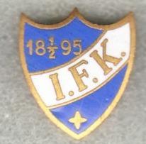 švédská 2. soutěž: IFK Stockholm, smaltovaný, stick pin, 17 x 14 mm