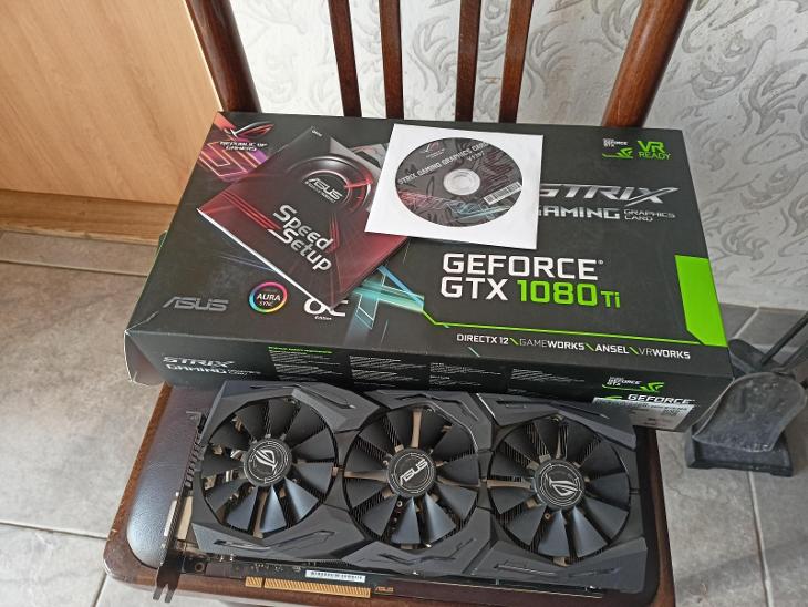 ASUS ROG nVidia GeForce GTX 1080 TI 11GB origo krabice - plně