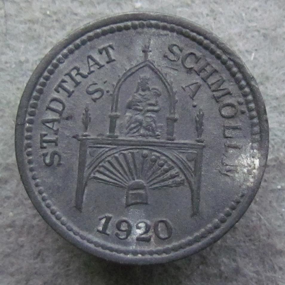 Německo Schmolln 5 Pfennig 1920 - Numismatika