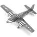 4D model nacvakávacej stavebnice Mustang P-51D (tmavá) 1:48 - Vojenské modely lietadiel