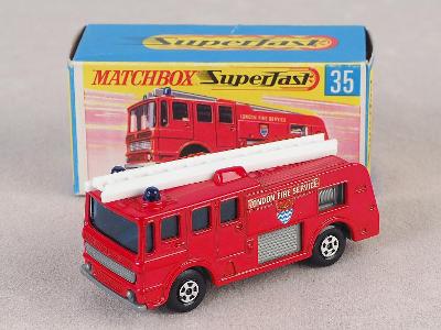 MATCHBOX SUPERFAST No.35 MERRYWEATHER FIRE ENGINE 1969 - ORIGINÁL BOX