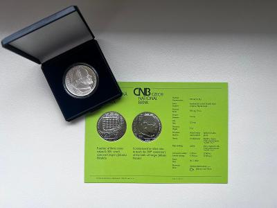 Stříbrná mince ČNB / 200 Kč / PROOF / Gregor Johann Mendel
