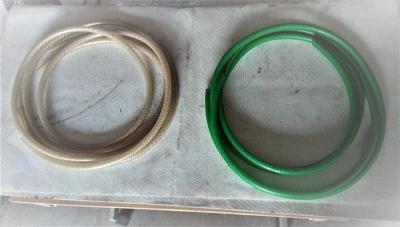 PVC hadice s textil opletem, vnitřní rozměr 10 mm- 4 ks