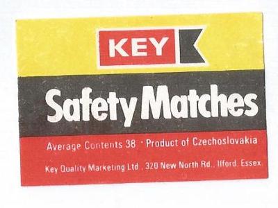 K.č. 5-K-2103 Key Safety Matches...-krabičková, dříve k.č. 2055.