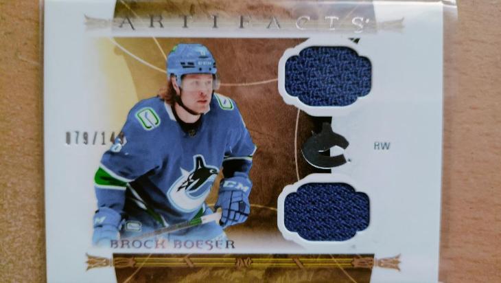 2022-23 Artifacts Double Jersey Brock Boeser Limit 79/149 | Aukro