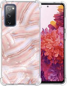 Samsung-Galaxy-S20-FE-obal na mobilní telefon mramor růžový