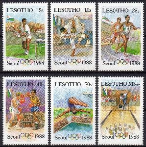 Lesotho-LOH Seoul 1988**  Mi.659-664 / 6,50 €