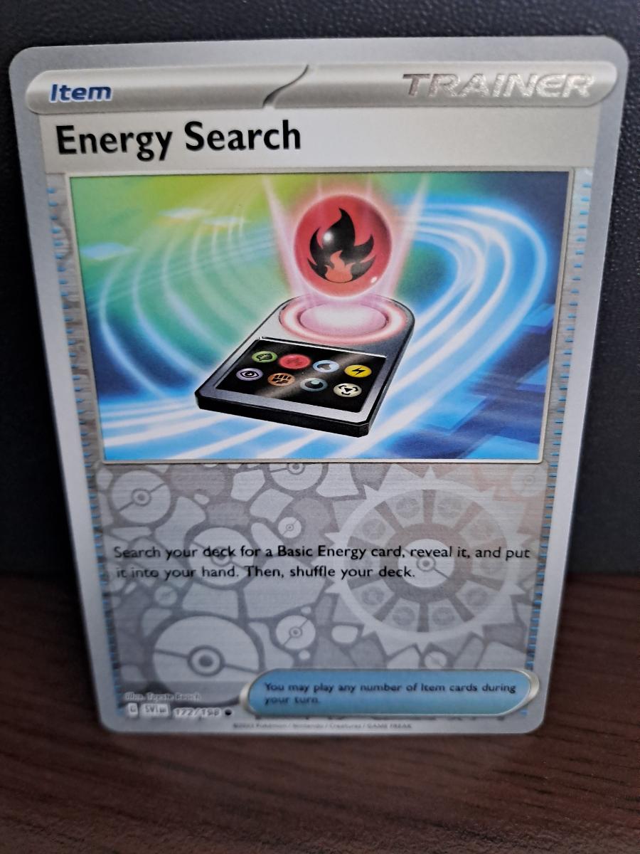 Pokémon karta Energy Search 172/198 Holo Reverse Scarlet & Violet - Zábava