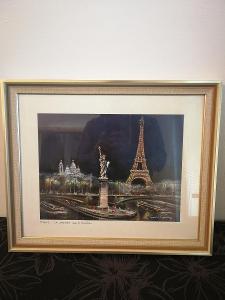 Obraz - Eiffelovka a socha slobody