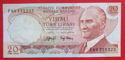 Turecko 20 lir 1970  