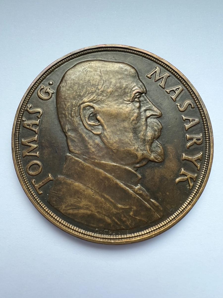 Medaila T.G. Masaryk 60mm - Numizmatika