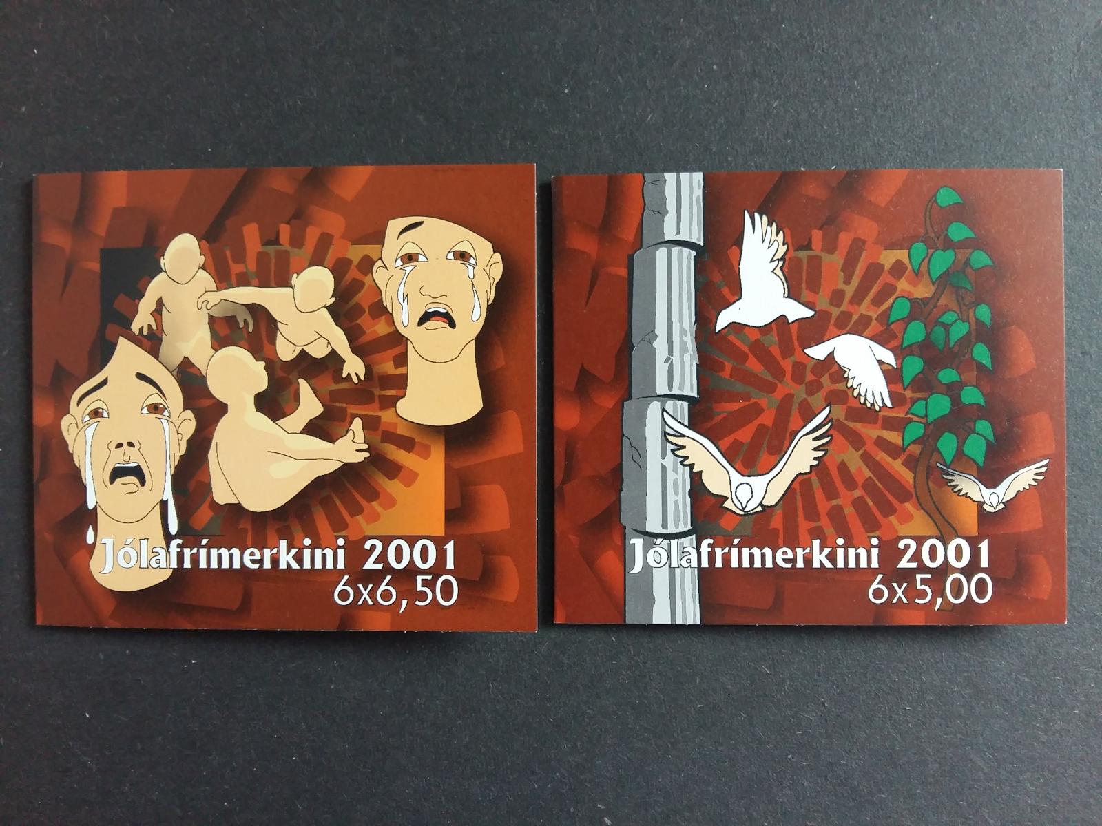 FAERSKÉ OSTROVY/FØROYAR - 2001 - 2x Sešitek - Čisté ** Mi.412-413 - Známky
