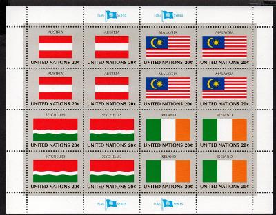 OSN10 - vlajky členských států - TL1982 - za nominále (též FDC UNESCO)