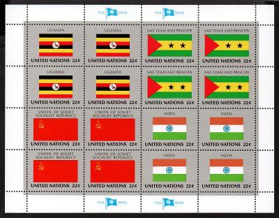 OSN22 - vlajky členských států - TL1985 - za nominále (též FDC UNESCO)