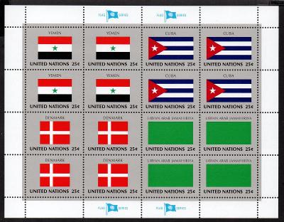 OSN36 - vlajky členských států - TL1988 - za nominále (též FDC UNESCO)