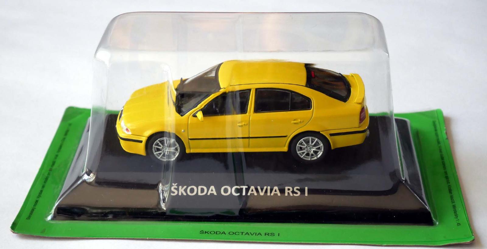 DeAgostini, Skoda Octavia RS I 2000, Scale 1:43, Diecast Miniature, Czech  Collection Kaleidoskop Slavnych Vozu Casopiss without Fascicle, Base with