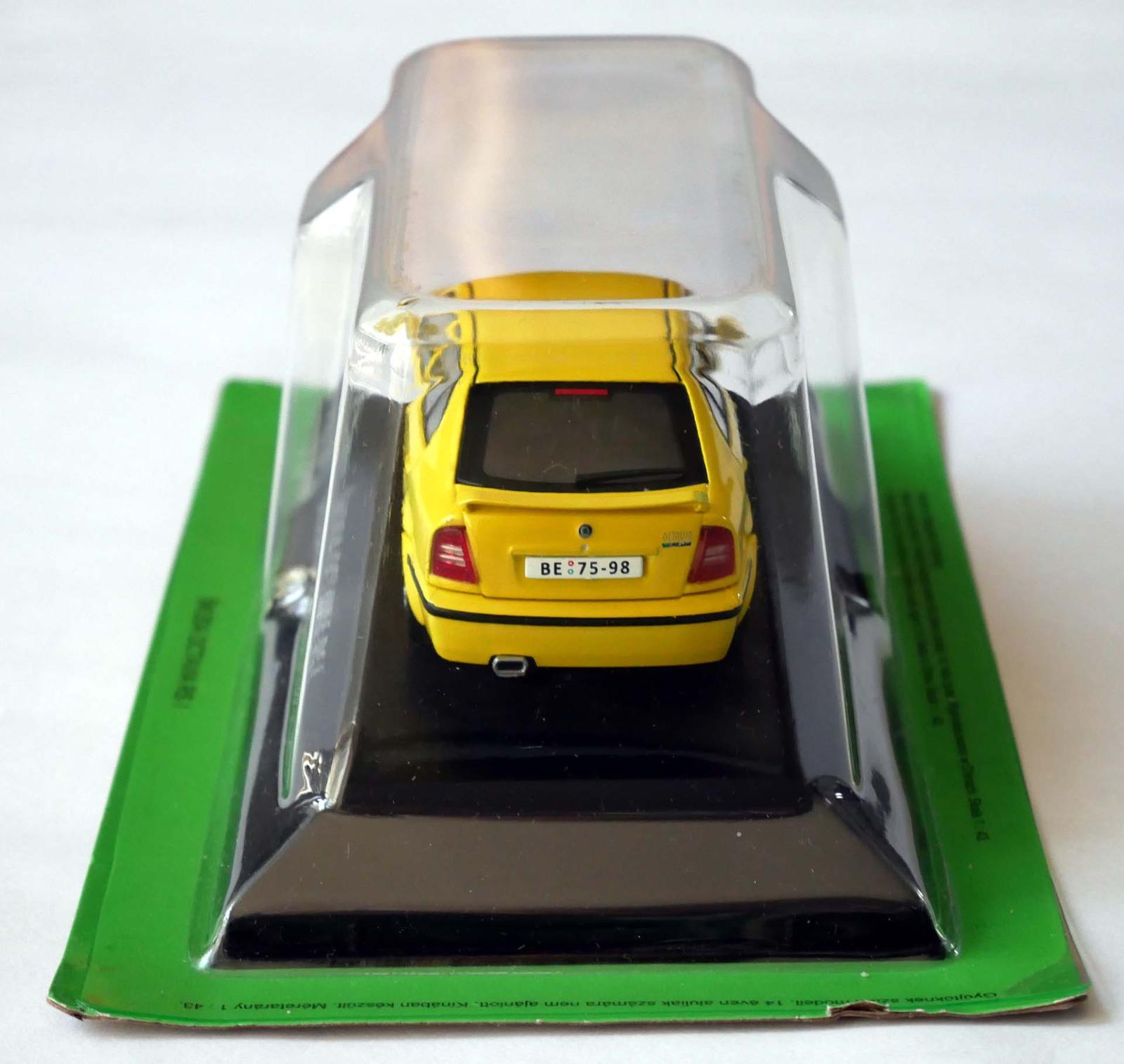 DeAgostini, Skoda Octavia RS I 2000, Scale 1:43, Diecast Miniature, Czech  Collection Kaleidoskop Slavnych Vozu Casopiss without Fascicle, Base with