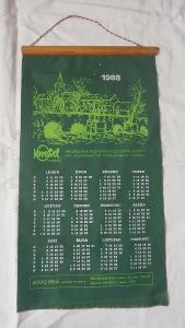 Látkový kalendář 1988 KOVO BĚLÁ