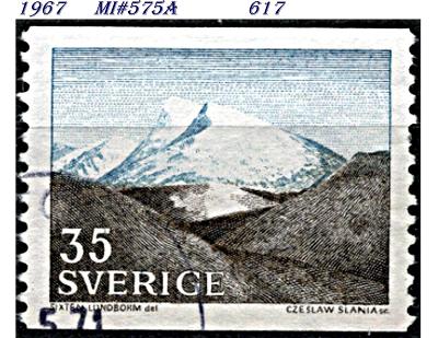 Švédsko 1967, krajina Fella v severním Švédsku