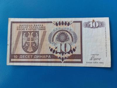 10 dinara 1992 Rep. Srpska