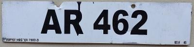 Registrační značka Mauricius, AR 462