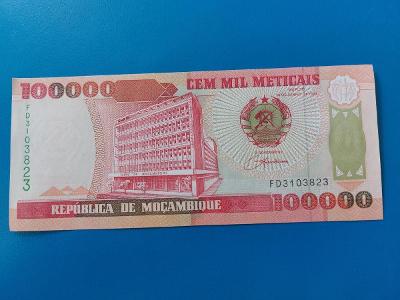 100 000 meticais 1993 Mocambique unc