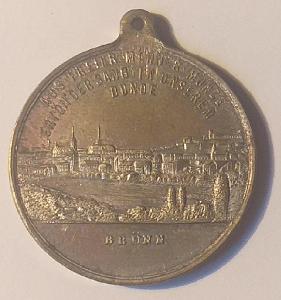 Medaila Brno (Brűnn) 1885 - spomienka na 25. výr. zal. spev. spolku