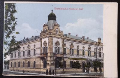 Maďarsko - Kiskunhalas - banka - cca 1915