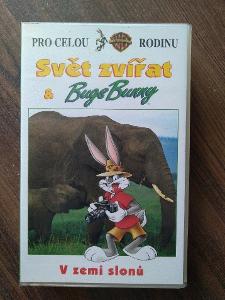 VHS kazeta / Svět zvířat a Bugs Bunny - V zemi slonů  