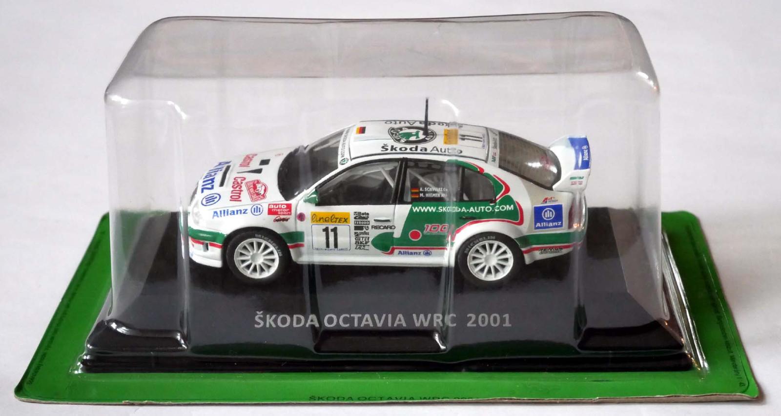 autíčko-zberateľský model Škoda Octavia WRC - 2001 (1:43) DeAgostini - Modely automobilov