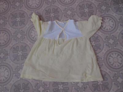 šaty detské žlto-biele 12--18.mesiacu