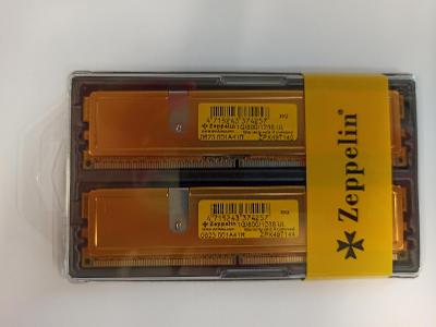EVOLVEO Zeppelin, 2GB 800MHz DDR2 CL6, GOLD, box (2x1GB KIT)