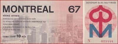 Los - Věcná loterie Světová výstava Montreal 1967 * F048