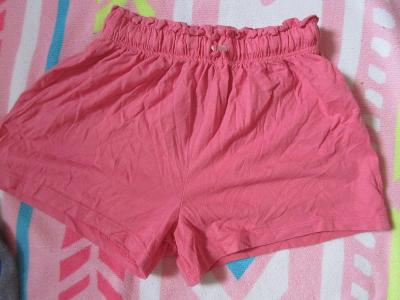F&F šortky - kraťasy detské ružové 9 - 10. rokov