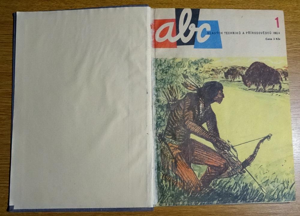 ABC ročník 8 (1963-64) - kniha, vystrihovačky Moskviče a L-29 - Knihy a časopisy