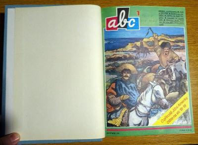 ABC ročník 22+23 (1977-79) - sada 2 knihy, komiks Vzpoura mozků 1+2